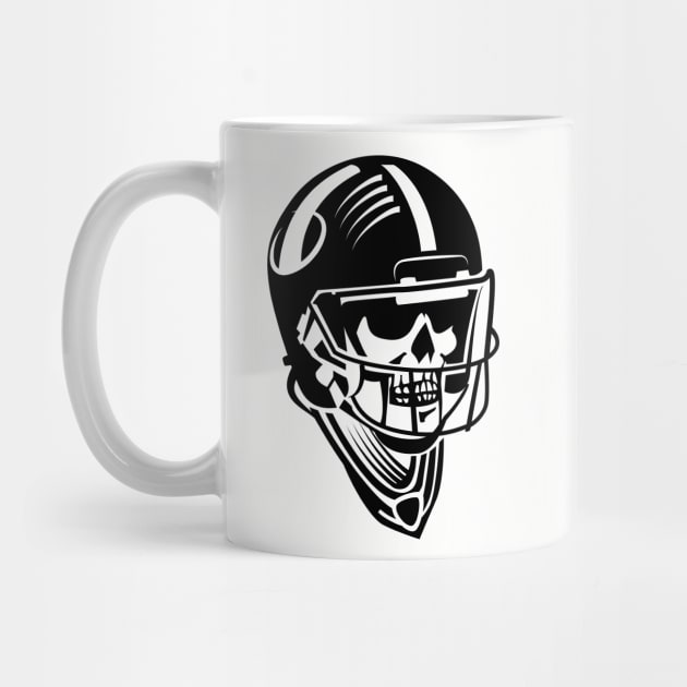 Skeleton American Football Player by Digster